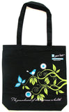 Black Cotton Tote Bag