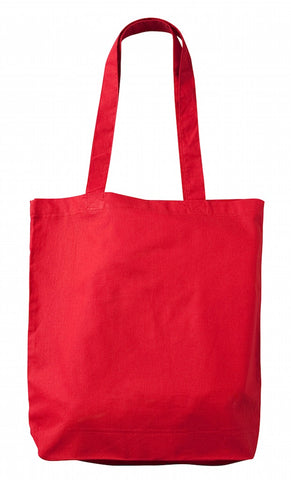 Red Cotton Tote Bag