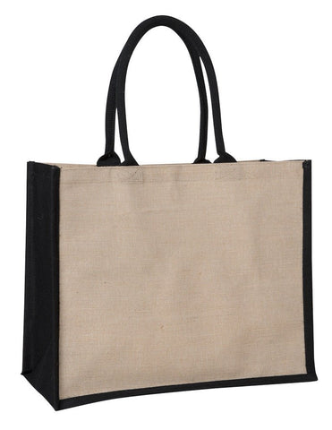 Sample Contrast Black Laminated Juco Supermarket Bag