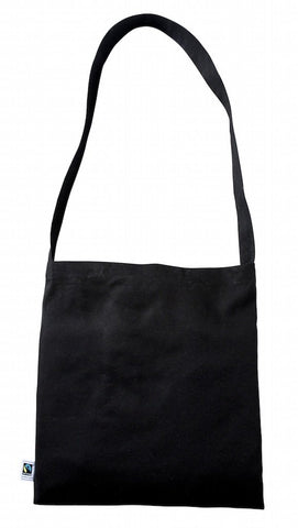 Sample Black Fairtrade Cotton Messenger Bag